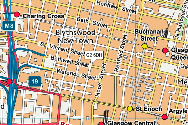 G2 6DH map - OS VectorMap District (Ordnance Survey)