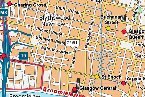 G2 6LL map - OS VectorMap District (Ordnance Survey)