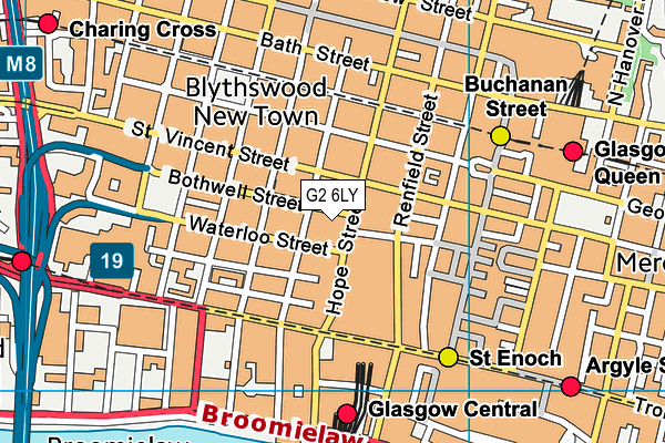 G2 6LY map - OS VectorMap District (Ordnance Survey)