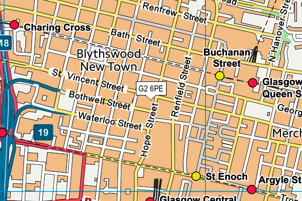 G2 6PE map - OS VectorMap District (Ordnance Survey)
