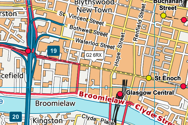 G2 6RX map - OS VectorMap District (Ordnance Survey)