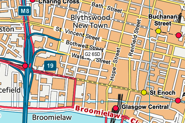 G2 6SD map - OS VectorMap District (Ordnance Survey)