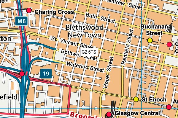 G2 6TS map - OS VectorMap District (Ordnance Survey)