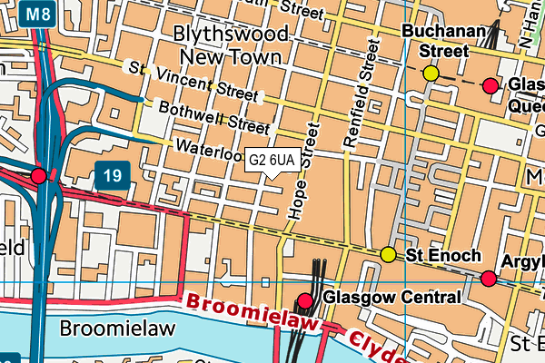 G2 6UA map - OS VectorMap District (Ordnance Survey)