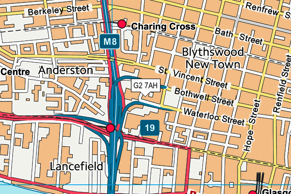 G2 7AH map - OS VectorMap District (Ordnance Survey)