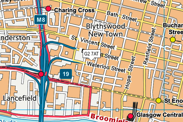 G2 7AT map - OS VectorMap District (Ordnance Survey)