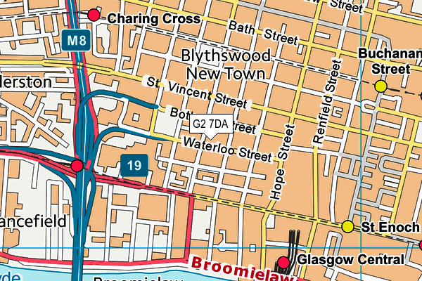 G2 7DA map - OS VectorMap District (Ordnance Survey)