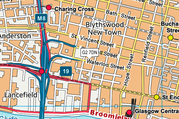 G2 7DN map - OS VectorMap District (Ordnance Survey)