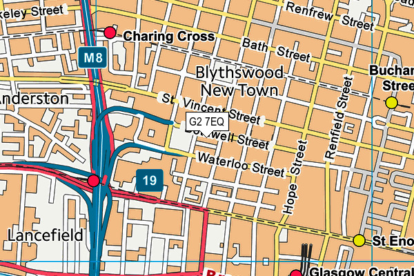 G2 7EQ map - OS VectorMap District (Ordnance Survey)