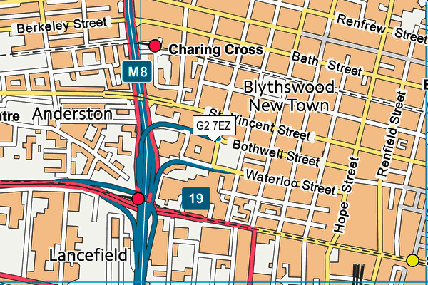 G2 7EZ map - OS VectorMap District (Ordnance Survey)