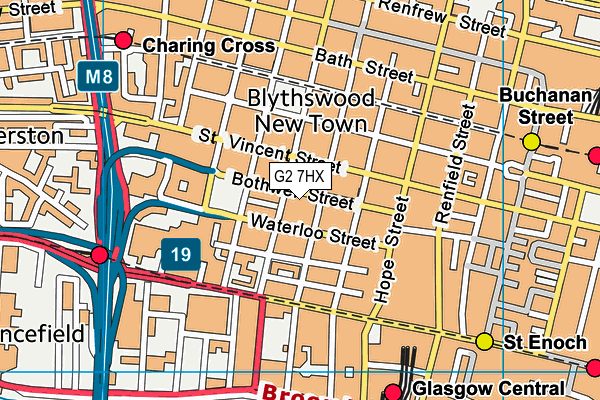 G2 7HX map - OS VectorMap District (Ordnance Survey)