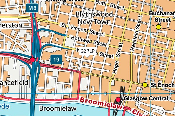G2 7LP map - OS VectorMap District (Ordnance Survey)