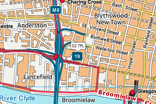 G2 7PL map - OS VectorMap District (Ordnance Survey)