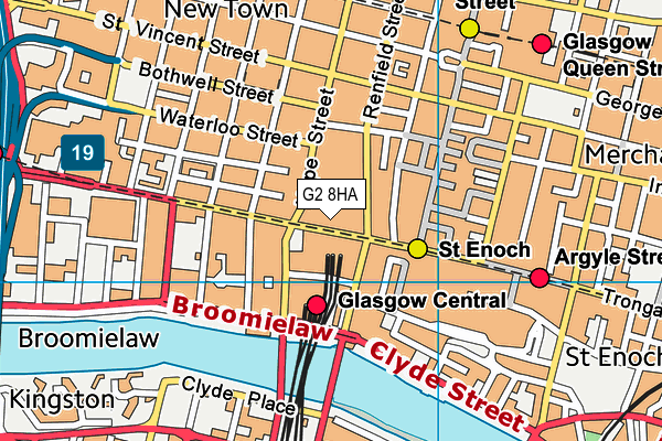 G2 8HA map - OS VectorMap District (Ordnance Survey)