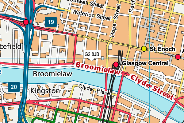 G2 8JB map - OS VectorMap District (Ordnance Survey)