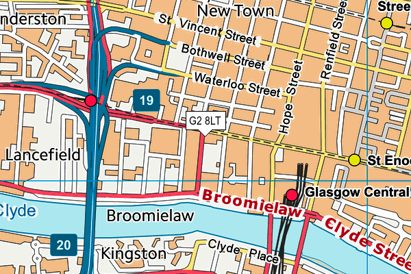 G2 8LT map - OS VectorMap District (Ordnance Survey)