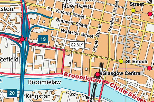 G2 8LY map - OS VectorMap District (Ordnance Survey)