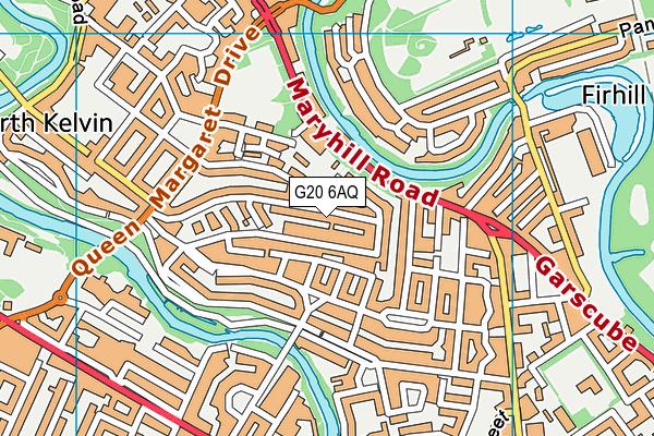 G20 6AQ map - OS VectorMap District (Ordnance Survey)