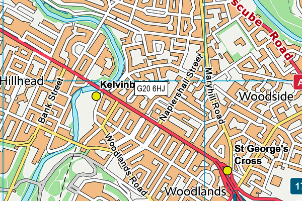 G20 6HJ map - OS VectorMap District (Ordnance Survey)