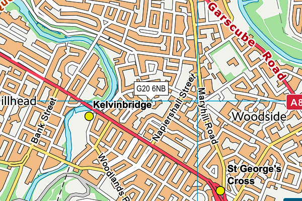 G20 6NB map - OS VectorMap District (Ordnance Survey)