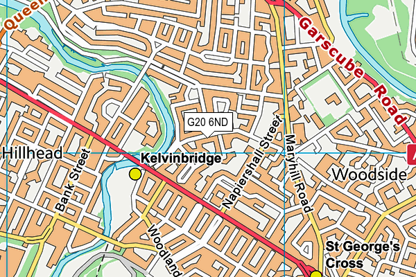 G20 6ND map - OS VectorMap District (Ordnance Survey)