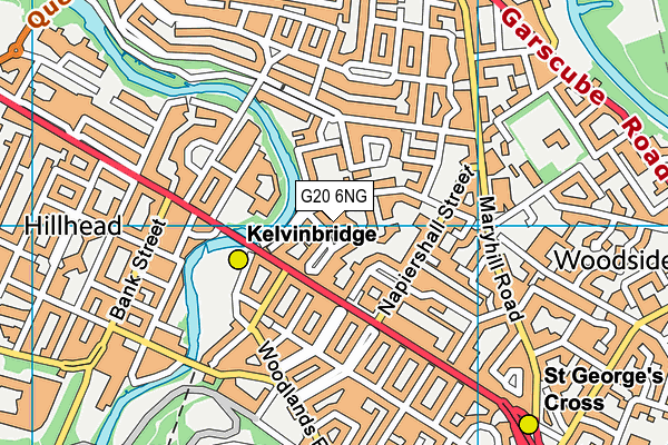 G20 6NG map - OS VectorMap District (Ordnance Survey)