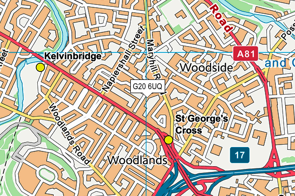 G20 6UQ map - OS VectorMap District (Ordnance Survey)