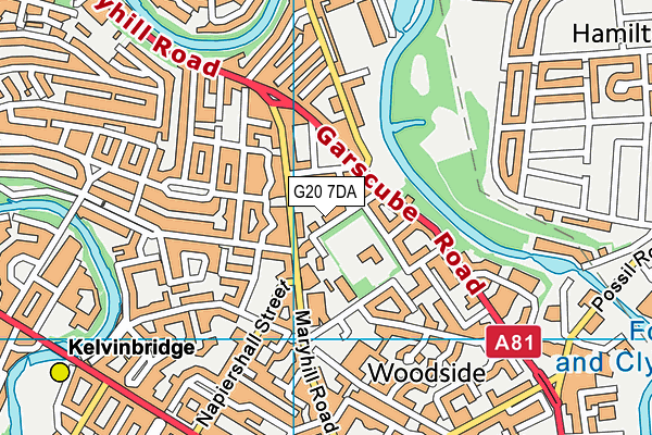 G20 7DA map - OS VectorMap District (Ordnance Survey)