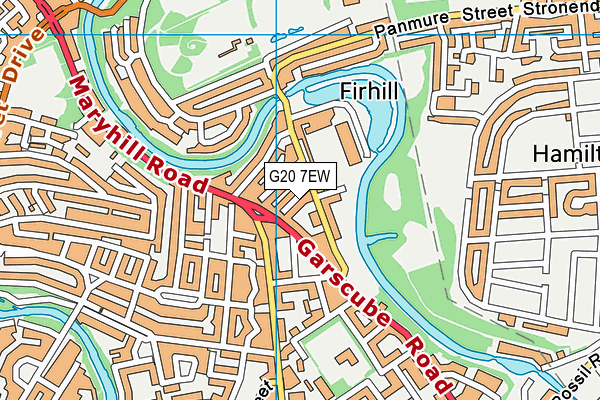 G20 7EW map - OS VectorMap District (Ordnance Survey)