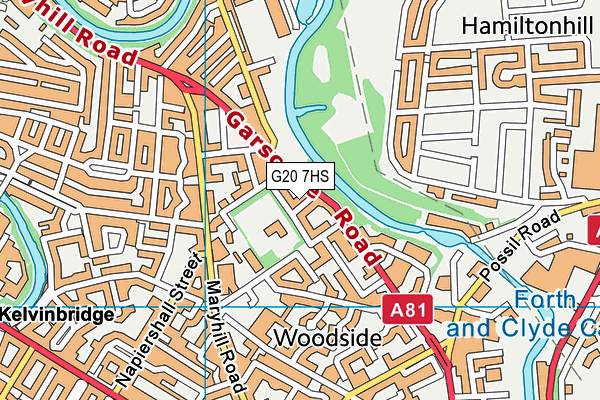 G20 7HS map - OS VectorMap District (Ordnance Survey)