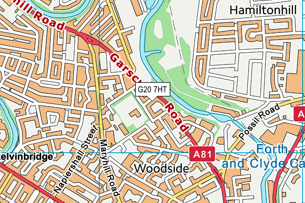 G20 7HT map - OS VectorMap District (Ordnance Survey)