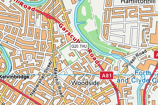 G20 7HU map - OS VectorMap District (Ordnance Survey)