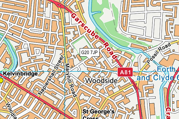 G20 7JP map - OS VectorMap District (Ordnance Survey)