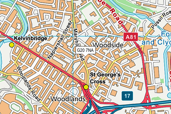 G20 7NA map - OS VectorMap District (Ordnance Survey)