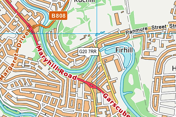 G20 7RR map - OS VectorMap District (Ordnance Survey)