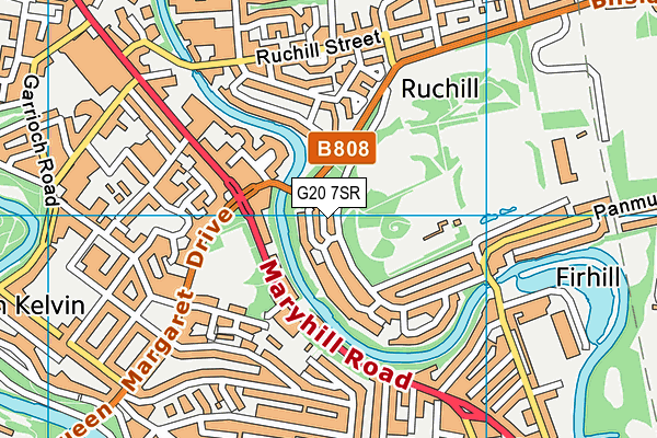 G20 7SR map - OS VectorMap District (Ordnance Survey)