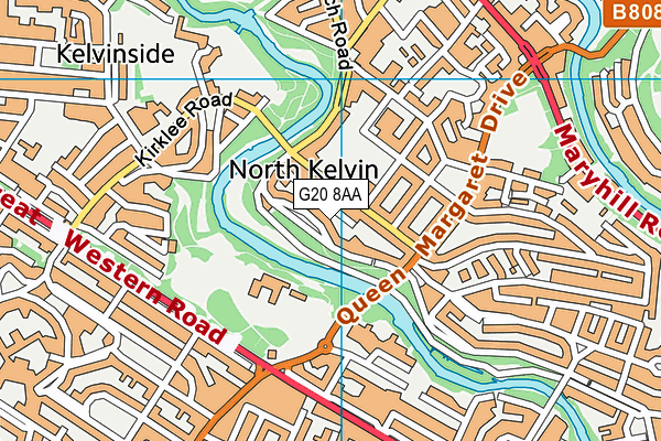 G20 8AA map - OS VectorMap District (Ordnance Survey)