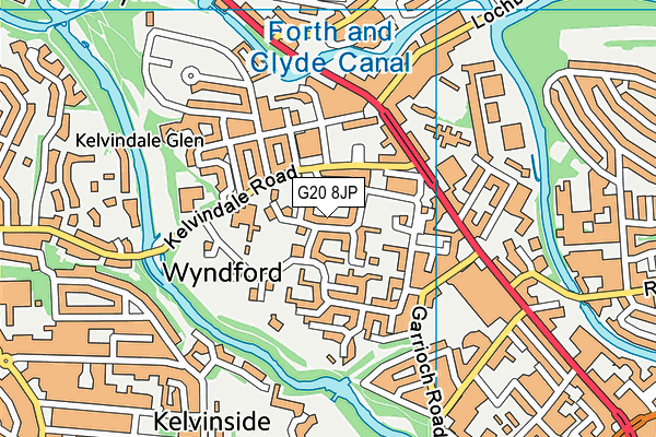 G20 8JP map - OS VectorMap District (Ordnance Survey)