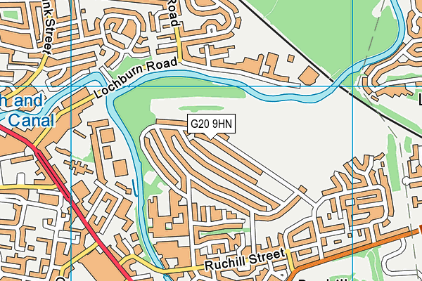 G20 9HN map - OS VectorMap District (Ordnance Survey)