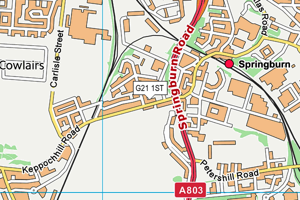 G21 1ST map - OS VectorMap District (Ordnance Survey)