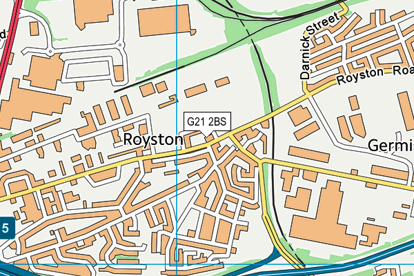 G21 2BS map - OS VectorMap District (Ordnance Survey)