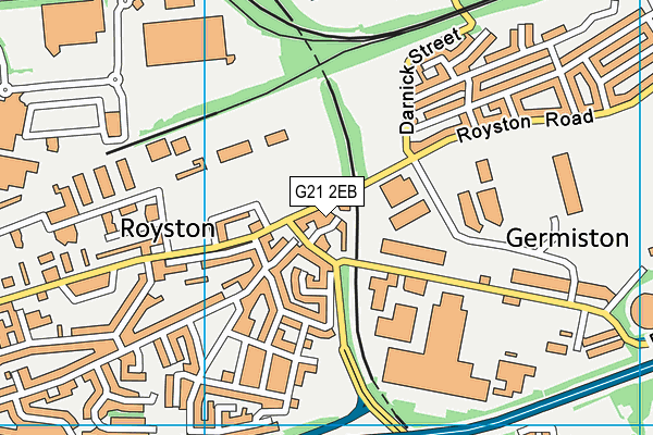 G21 2EB map - OS VectorMap District (Ordnance Survey)