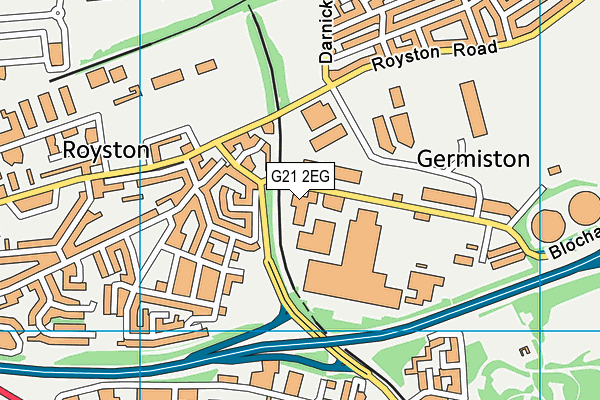 G21 2EG map - OS VectorMap District (Ordnance Survey)