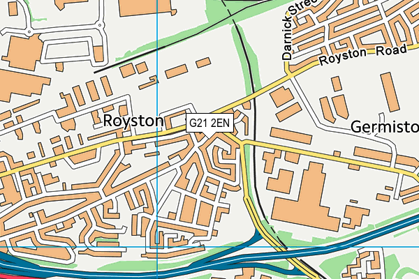 G21 2EN map - OS VectorMap District (Ordnance Survey)