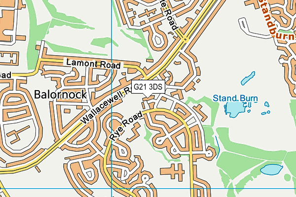 G21 3DS map - OS VectorMap District (Ordnance Survey)