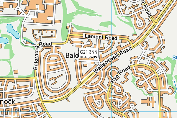 G21 3NN map - OS VectorMap District (Ordnance Survey)