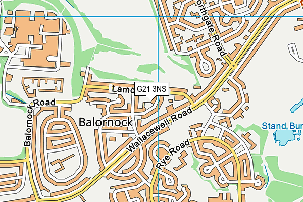 G21 3NS map - OS VectorMap District (Ordnance Survey)