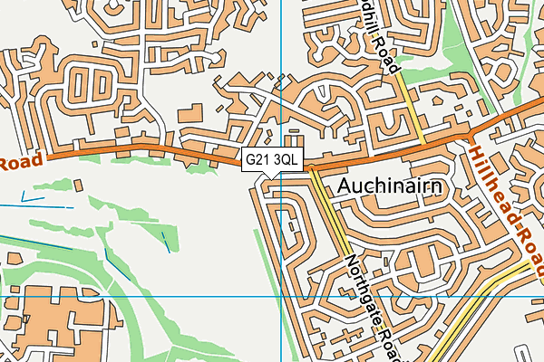 G21 3QL map - OS VectorMap District (Ordnance Survey)