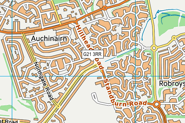 G21 3RR map - OS VectorMap District (Ordnance Survey)