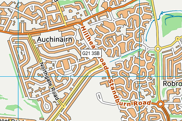 G21 3SB map - OS VectorMap District (Ordnance Survey)